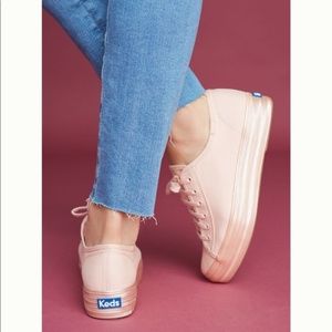 KEDS Metallic Platform Sneakers Sz 6 Gently Used